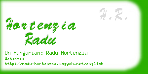 hortenzia radu business card